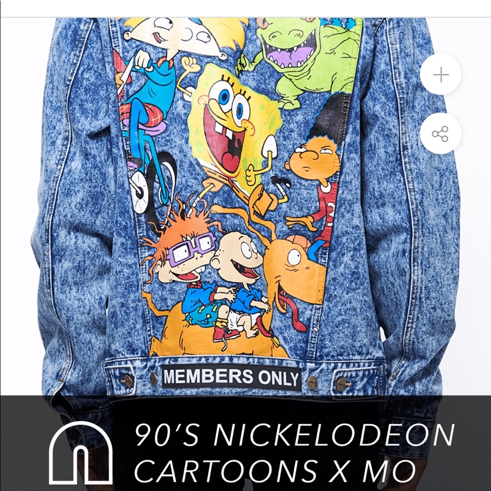 MENS NICKELODEON x MEMBERS ONLY DENIM JACKET